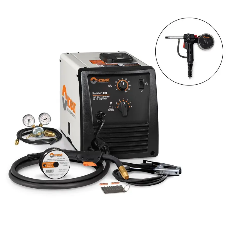 Hobart Handler 190 Mig Welder W/ Spoolrunner 100 - 500554001 1