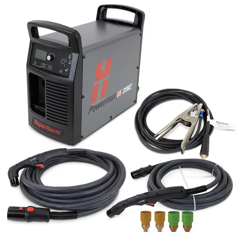 Hypertherm Powermax 85 Sync W/ 75 & 15 Degree Hand Torch 25' - 087187 1