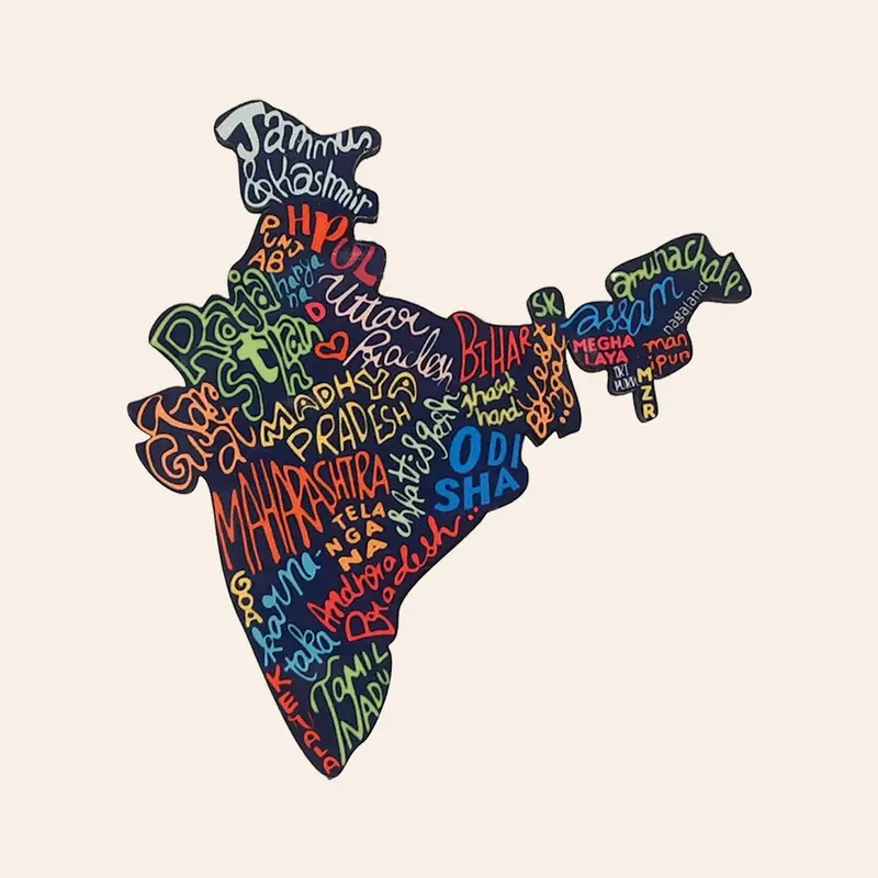 India Map Magnet 1