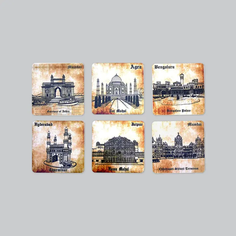 Indian Heritage Coaster Set Of 6 1