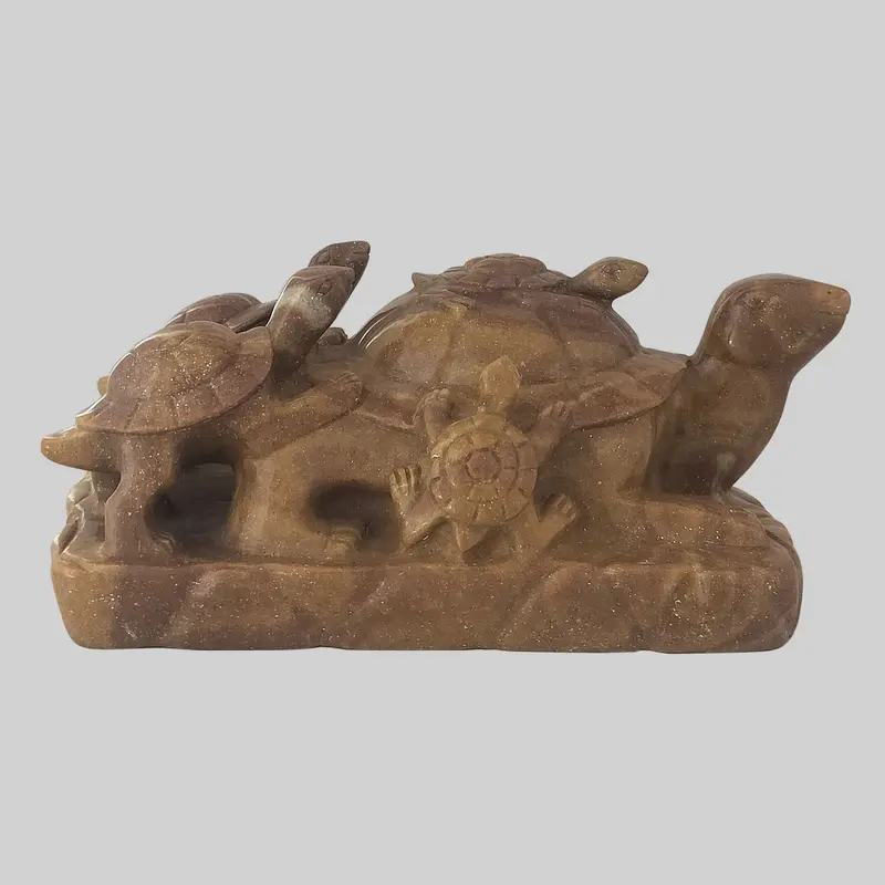 Jasper Stone Tortoise Family 10 In X 5.5 In X 4 In 1