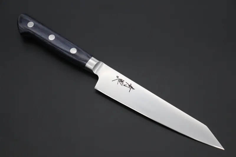 Jck Natures Blue Clouds Aus-8 Basic Series Bcap-8 Kiritsuke Petty 140Mm (5.5 Inch, Royal Blue-Purple Pakka Wood Handle) 1
