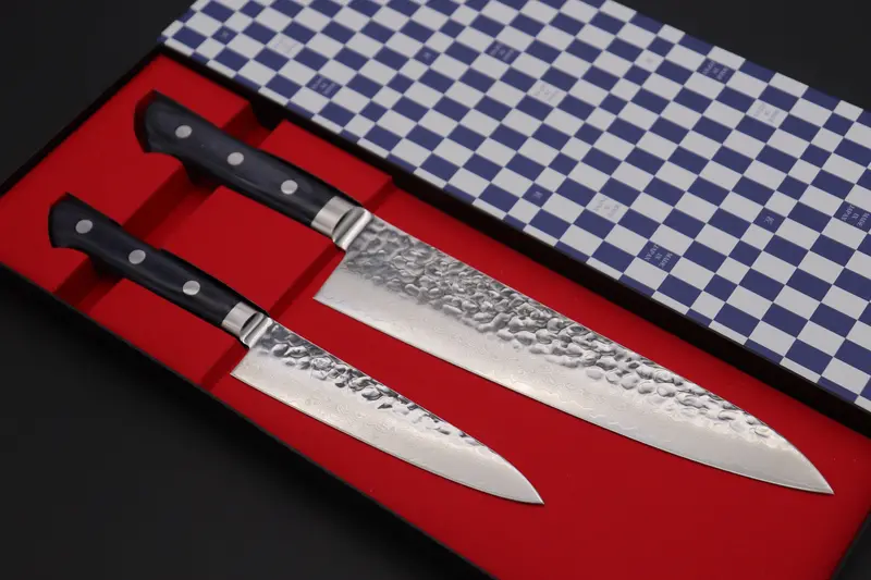 Jck Natures Blue Clouds Series Vg-10 Tsuchime Damascus Petty 135Mm & Gyuto 210Mm (Bcdp-Pg 2Pcs Set) 1