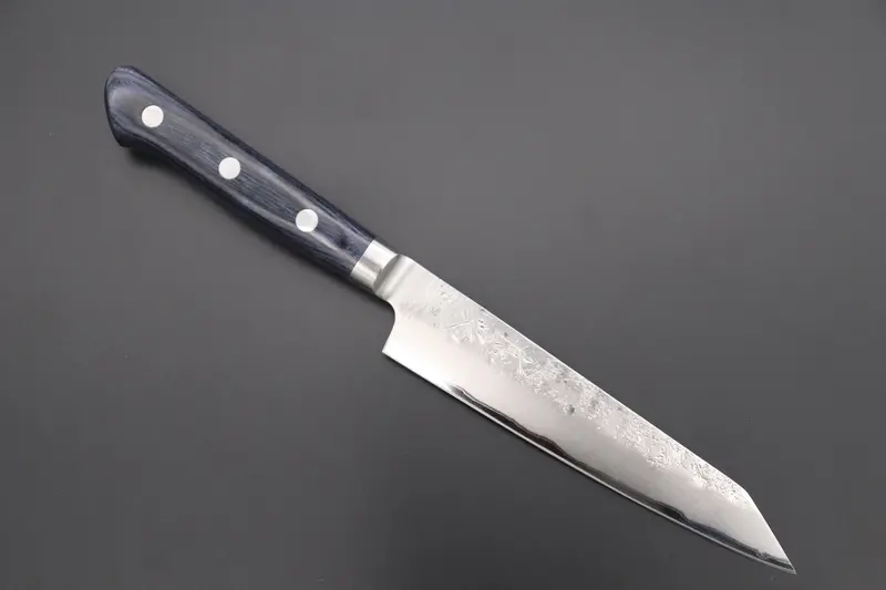 Jck Natures 青雲 Blue Clouds Series Bcbp-1 Blue Steel No.2 Nashiji Kiritsuke (Bunka) Petty 140Mm (5.5 Inch, Royal Blue-Purple Pakka Wood Handle) 1