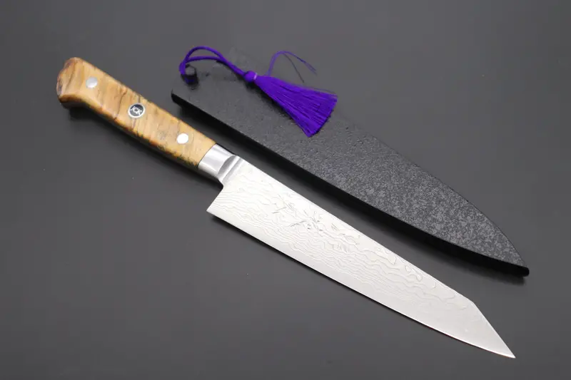 Jck Original Kagayaki Grand Canyon R-2 White & Silver Damascus Series Gcyu-21 Kiritsuke Petty 145Mm (5.7 Inch) 1