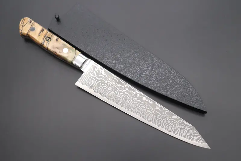 Jck Original Kagayaki Novel- Limited Edition Custom R-2 Damascus Series Knltd-83 Kiritsuke-Gyuto 200Mm (7.8 Inch, Forged Blade) 1