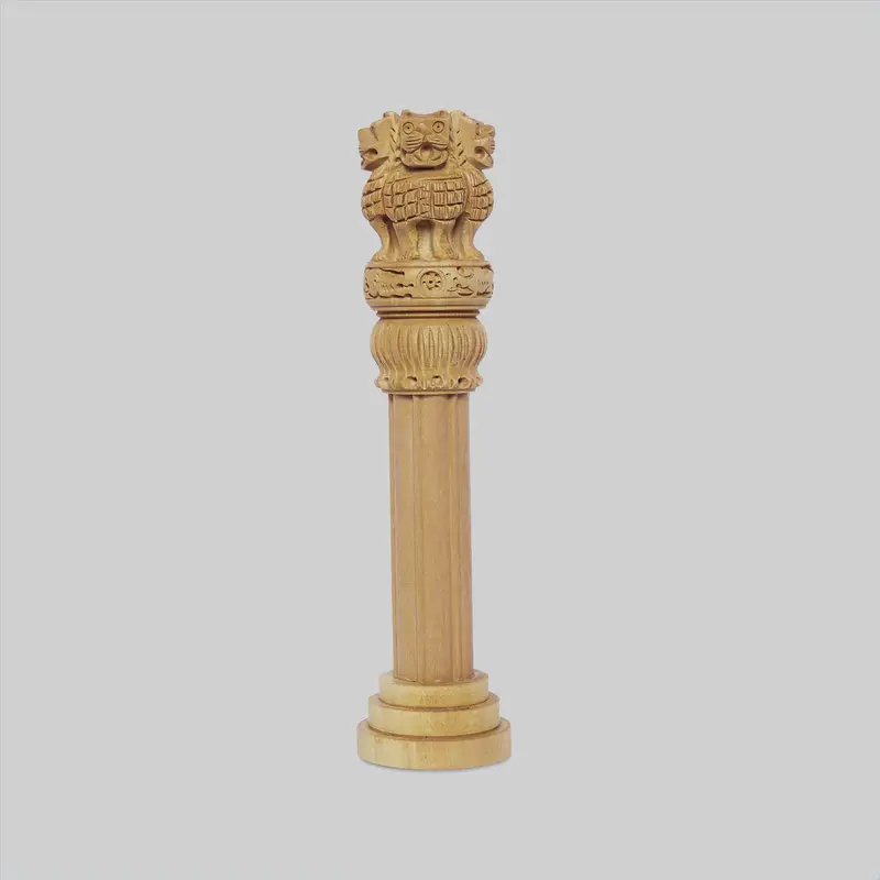 Kadam Wood Handcarved Ashoka Pillar 8 In 1