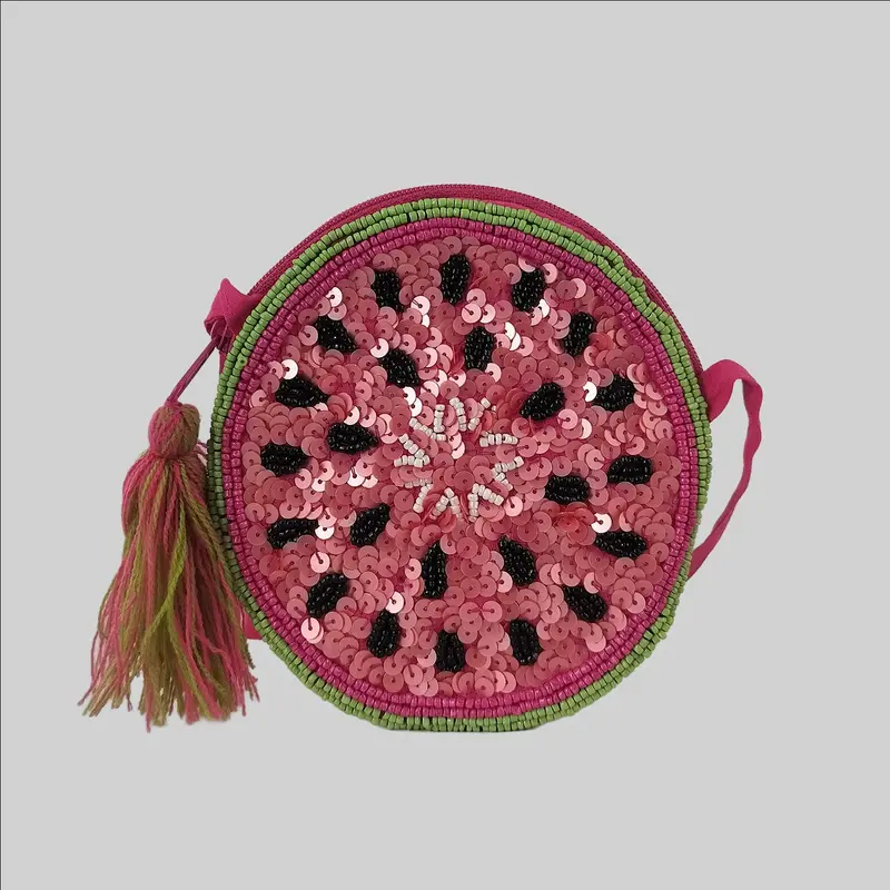 Kids Beaded Watermelon Sling Bag 1
