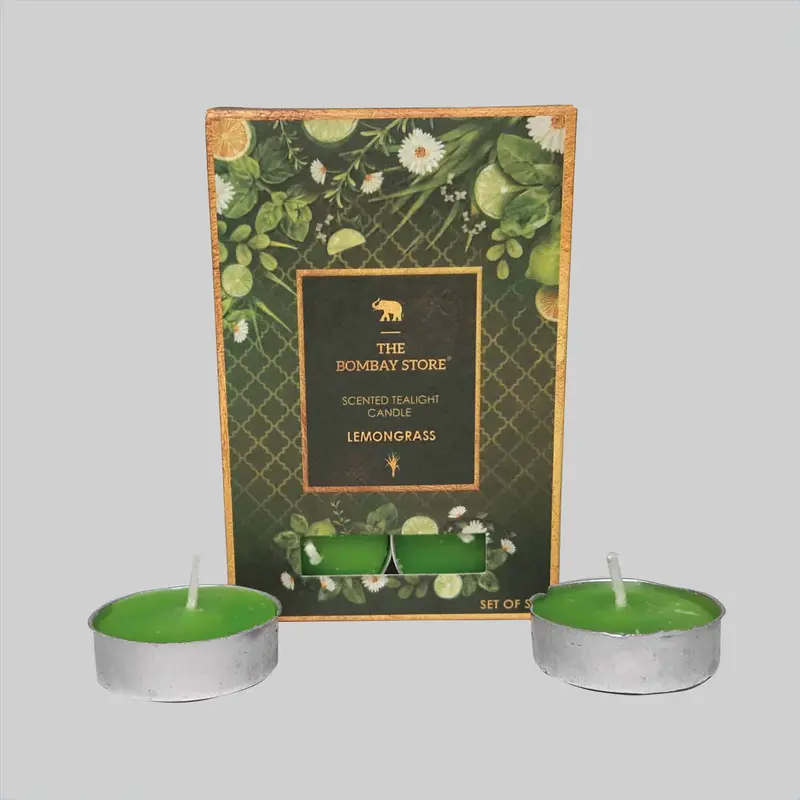 Lemongrass Scented Tealight Candles (Pack Of 6) 1