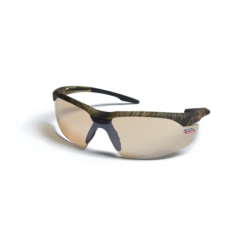 Lincoln Axilux Camo Safety Glasses W/ Anti-Fog/Scratch Lens - K4677-1 1