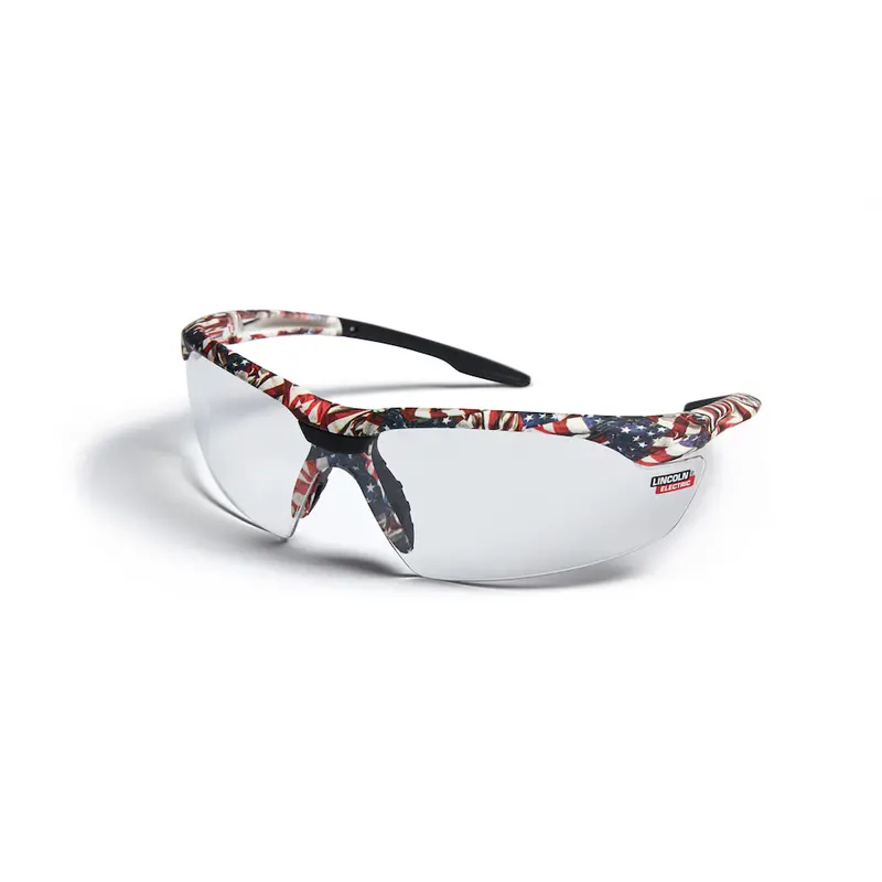 Lincoln Axilux Usa Camo Safety Glasses W/ Anti-Fog/Scratch Lens - K4676-1 1