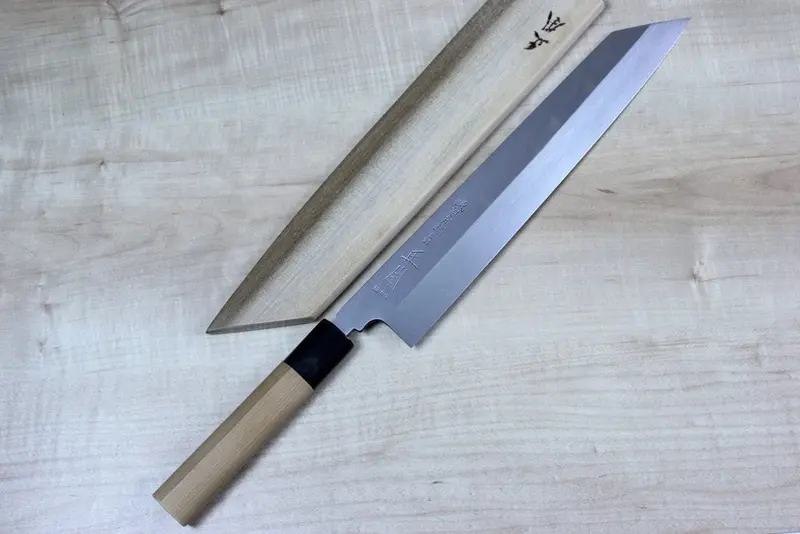 Masamoto Hs Series Honyaki White Steel No.2 Kiritsuke Single Bevel Edge (240Mm And 270Mm, 2 Sizes) 1