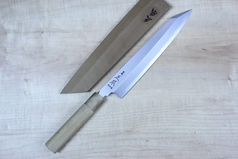 Masamoto Ks Series Hon Kasumi White Steel No.2 Kiritsuke Single Bevel Edge (240Mm And 270Mm, 2 Sizes) 1