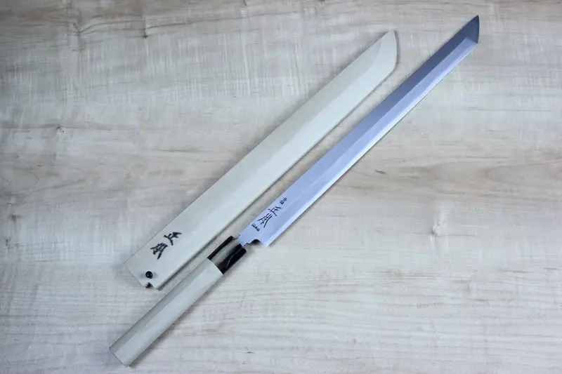 Masamoto Ks Series Hon Kasumi White Steel No.2 Sakimaru Takohiki (330Mm And 360Mm, 2 Sizes) 1