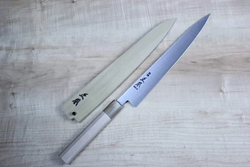 Masamoto Ks Series Hon Kasumi White Steel No.2 Wa Slicer (240Mm And 270Mm, 2 Sizes) 1