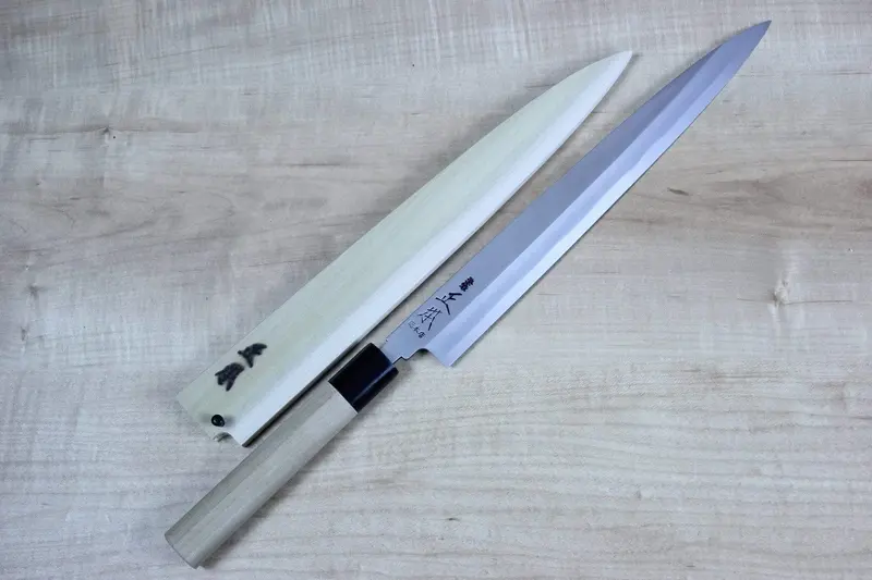 Masamoto Ks Series Hon Kasumi White Steel No.2 Yanagiba (210Mm To 330Mm, 5 Sizes) 1