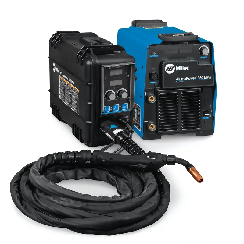 Miller Alumafeed 350 Mpa Stationary Pkg W/ 25Ft Air-Cooled Xr-Alumapro - 951834 1