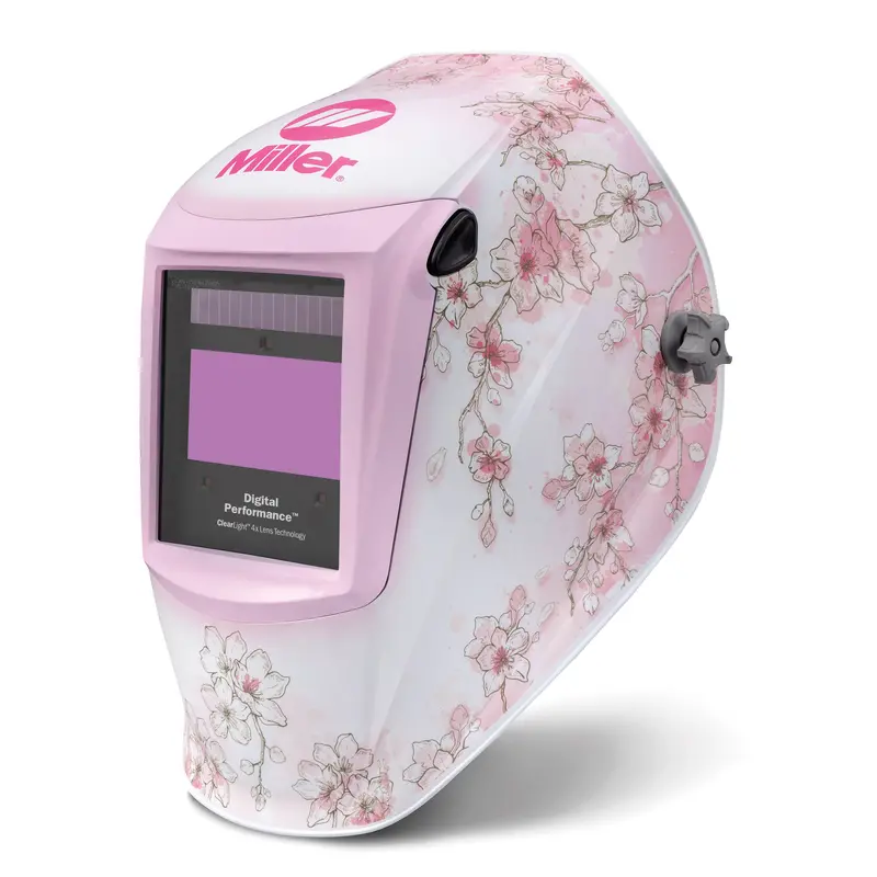 Miller Digital Performance Welding Helmet W/ Clear Light 4X, Burn & Blossom - 296756 1