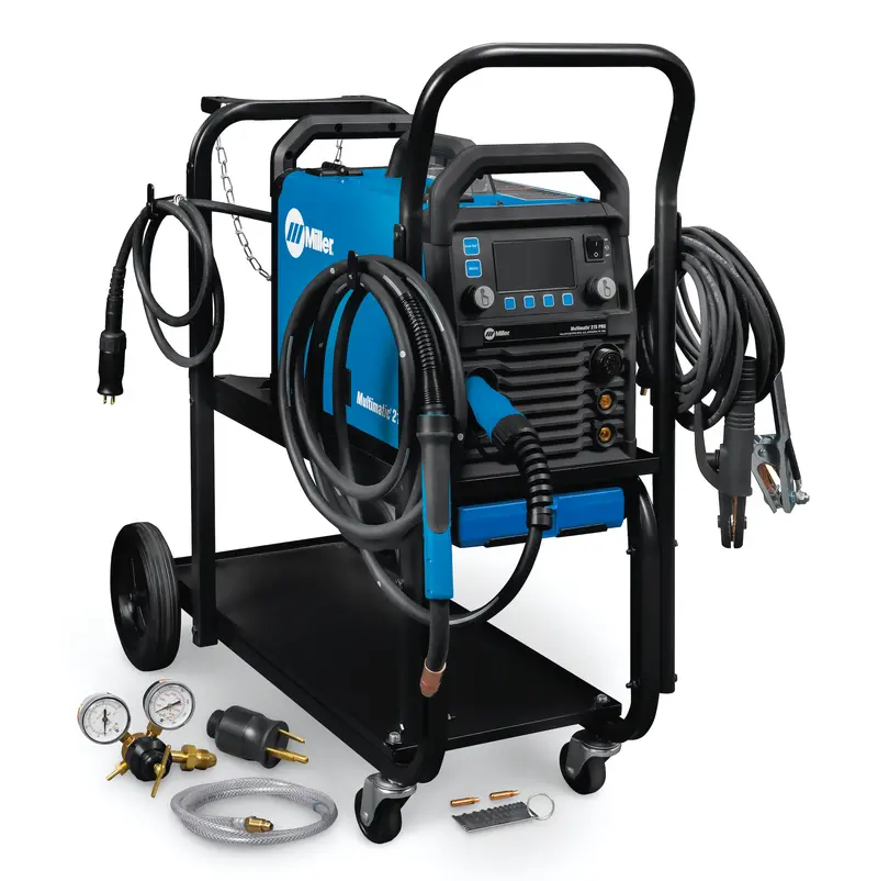 Miller Multimatic 215 Pro Multiprocess Welder W/ Running Gear - 951000074 1