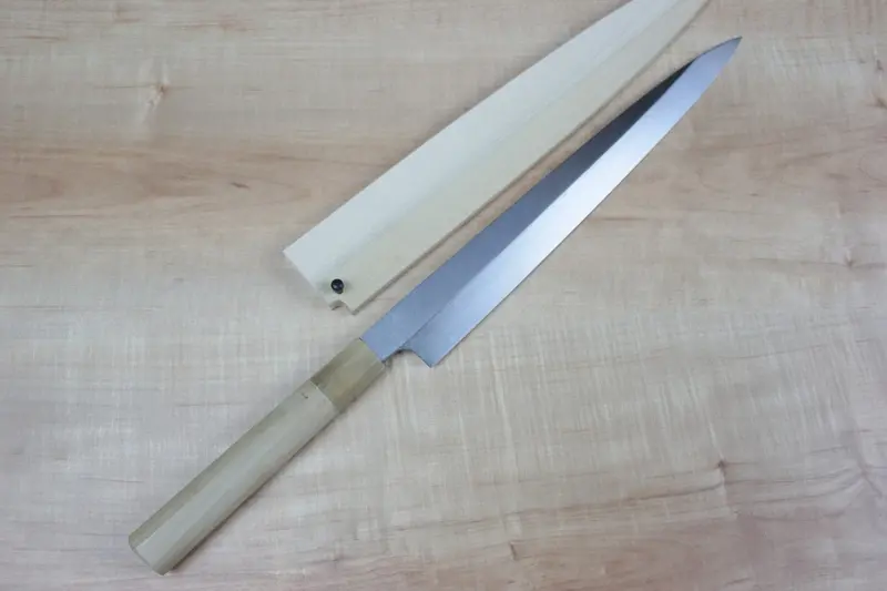 Mizuno Tanrenjo Akitada Honyaki Dx Series Blue Steel No.2  Yanagiba (210Mm To 360Mm, 6 Sizes) 1