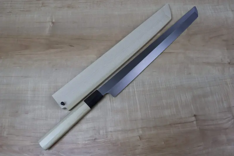 Mizuno Tanrenjo Akitada Honyaki Series White Steel Hy-20 Sakimaru Takohiki 270Mm (10.6 Inch) 1