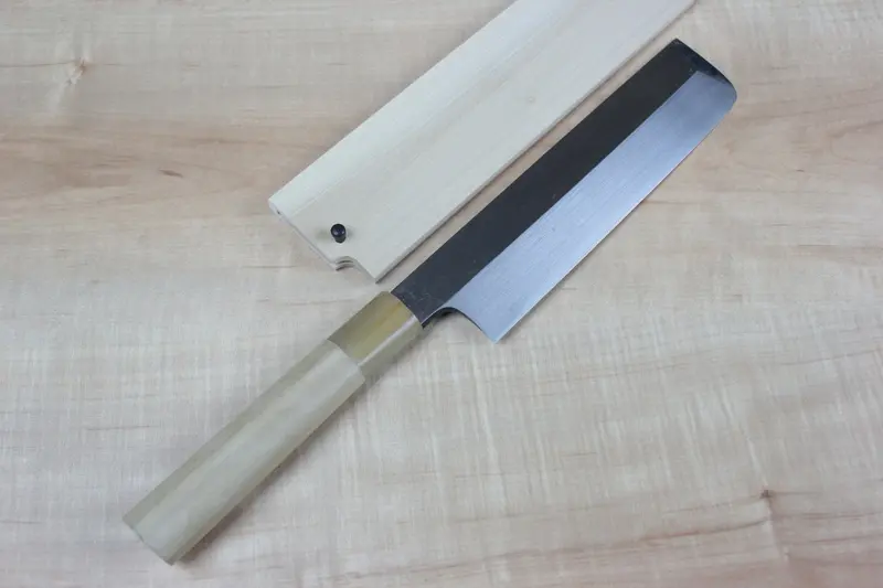 Mizuno Tanrenjo Akitada Honyaki Series White Steel Usuba (180Mm To 240Mm, 5 Sizes) 1