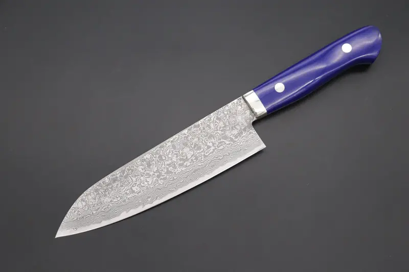 Mr. Itou R-2 Custom Damascus Gyuto 160Mm (6.2 Inch) "Lapis Lazuri Gem-Composite Stone Handle"(It-239) 1