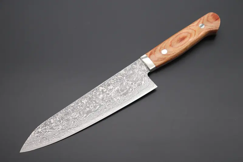 Mr. Itou R-2 Custom Damascus Gyuto 180Mm (7 Inch) "Brown Pakka Wood Handle" (It-40) 1
