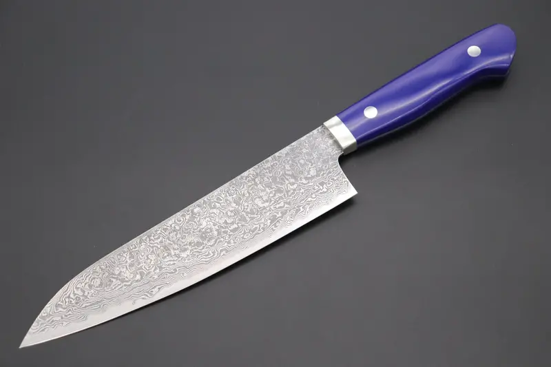 Mr. Itou R-2 Custom Damascus Gyuto 180Mm (7 Inch) "Lapis Lazuri Gem-Composite Stone Handle"(It-240) 1