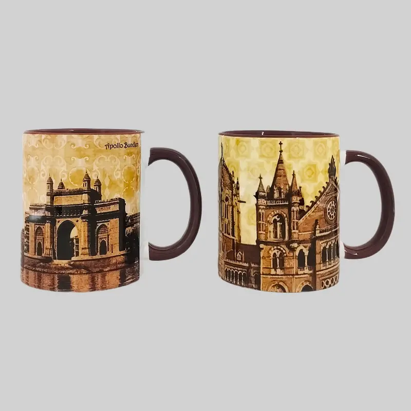 Old Bombay Coffee Mugs Set Of 2 (300 Ml Each) 1