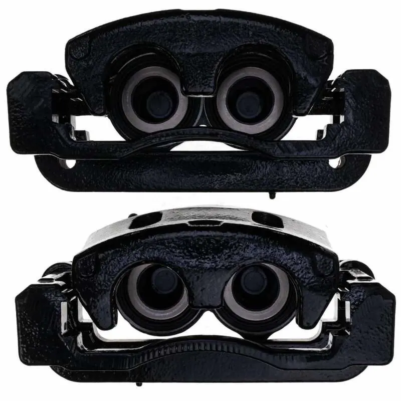 Powerstop S4918ablk Front Black Powder‑Coated Performance Caliper Set 1