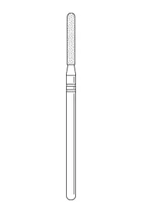 Premier Laboratory Hp Diamonds #X590.12M Round End Cylinder Medium Grit 1