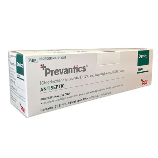 Prevantics Antiseptic Swab Strips, 3.125" X 1.125", 160/Box 1