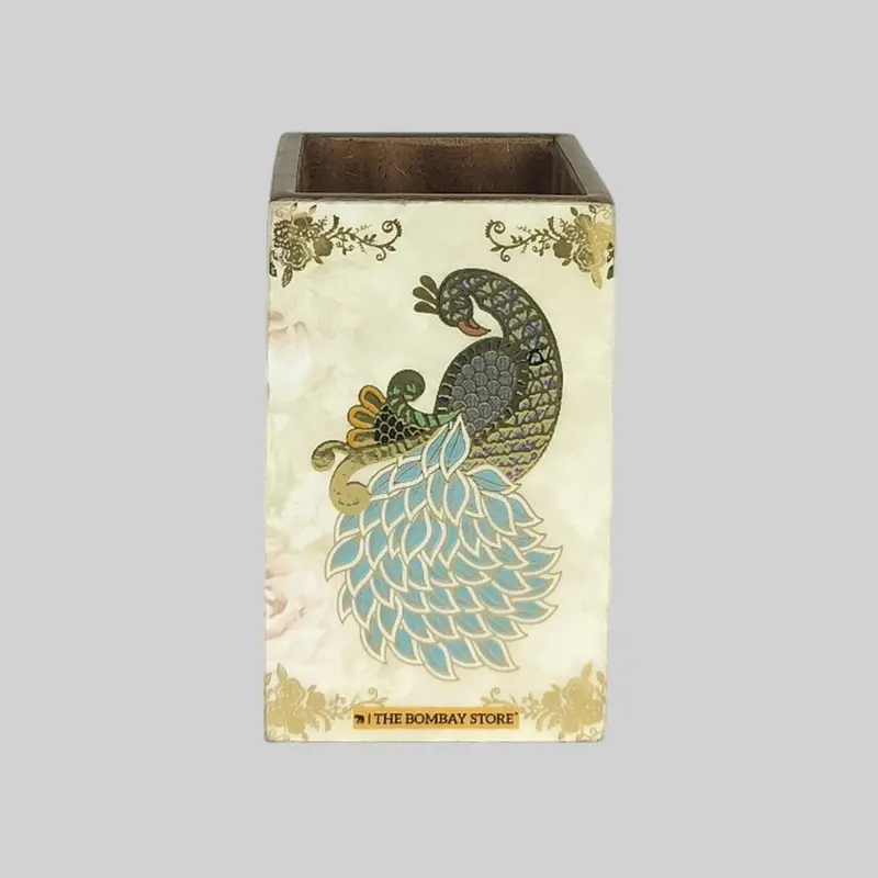 Regal Mayura Pen Stand With Gold Foiling 1