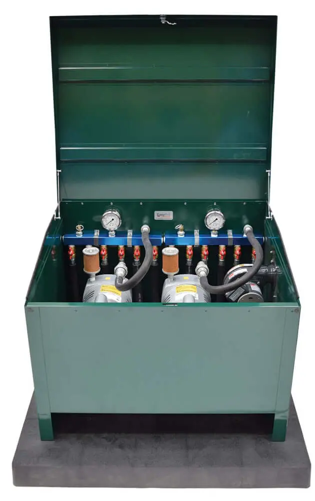 Rotary Vane System 1/4 Hp 115V W/ 4 Diffusers 1