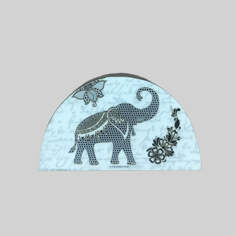 Royal Elephant Gold Foiled Napkin Holder 1