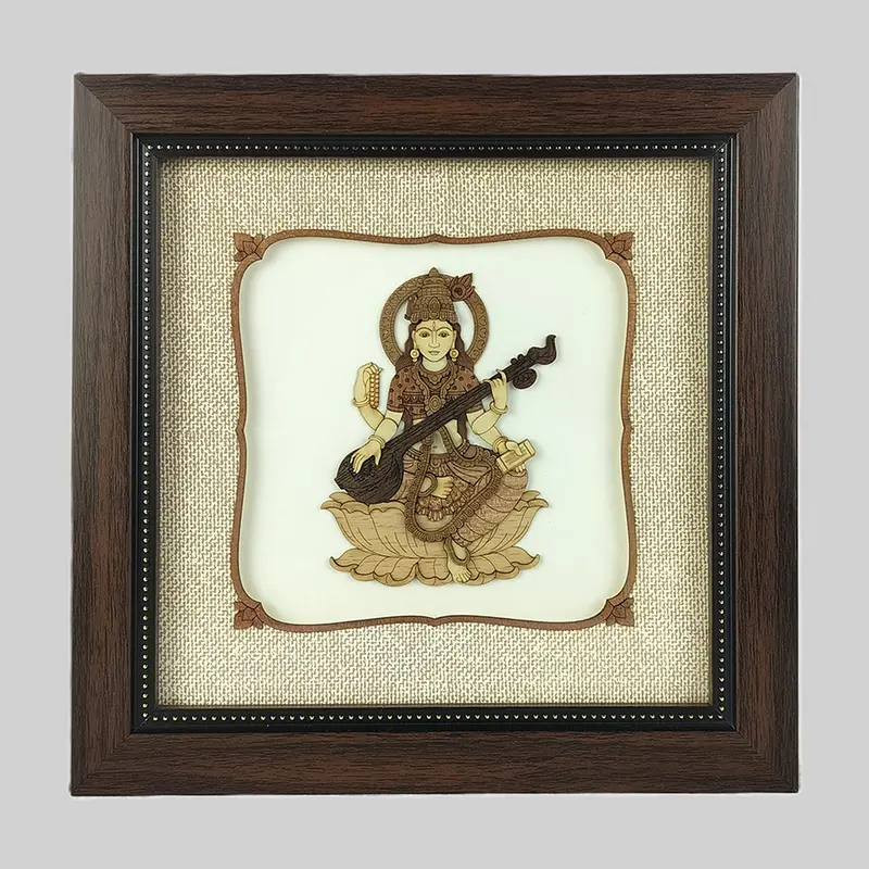 Saraswati Wood Art Frame 8 In X 8 In 1