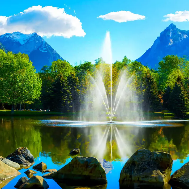 Scott Aerator Clover Pond Fountain 1
