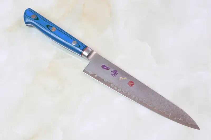 Shiki 守護神 Guardian Series Skb-2 Petty 150Mm (5.9 Inch, Marine Blue Paper Micarta Handle) 1