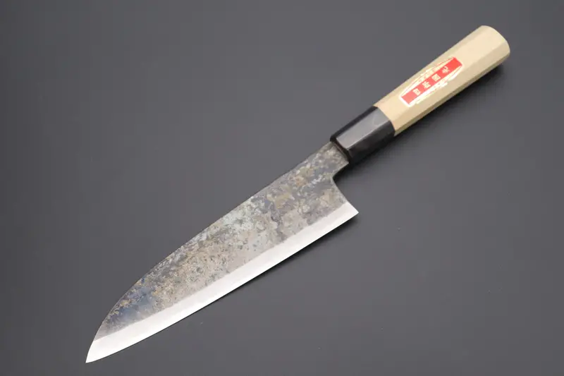 Shirou-Kunimitsu White Steel No.2 Kurouchi Series Sk-2 Wa Santoku 180Mm (7 Inch) 1