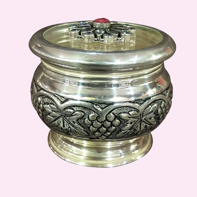 Silver (92.5) Dabi Decorated With Stonework 183 Gm 1
