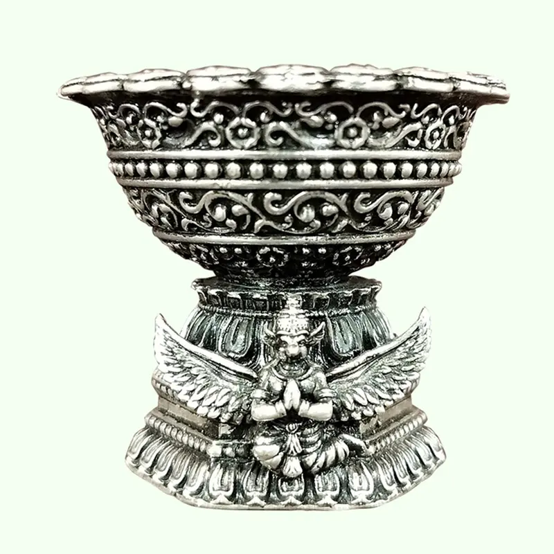 Silver (92.5) Deepak With Garud Carving 84 Gm 1
