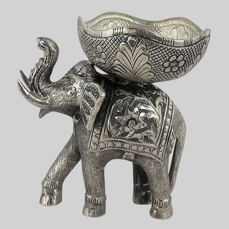 Silver (92.5) Elephant Platter 300 Gm 1
