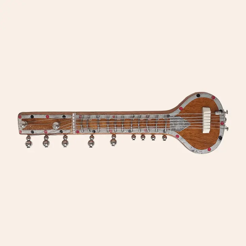 Sitar Hand Painted Magnet 1