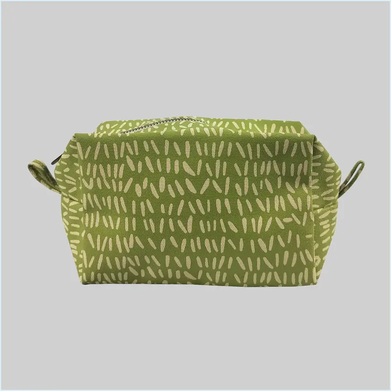 Stroke Canvas Travel Pouch (Green) 1