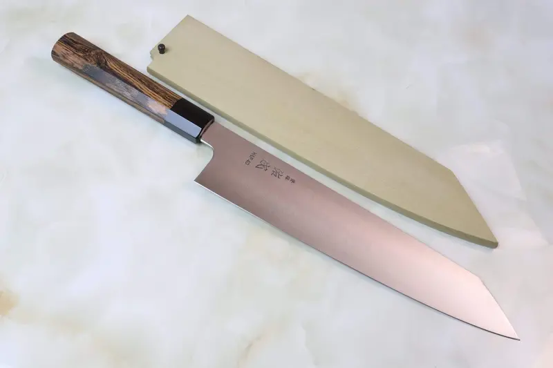 Sukenari Hap-40 Series Kiritsuke (210Mm To 270Mm, 3 Sizes, Octagonal Bocote Wood Handle With Water Buffalo Horn Ferrule) 1