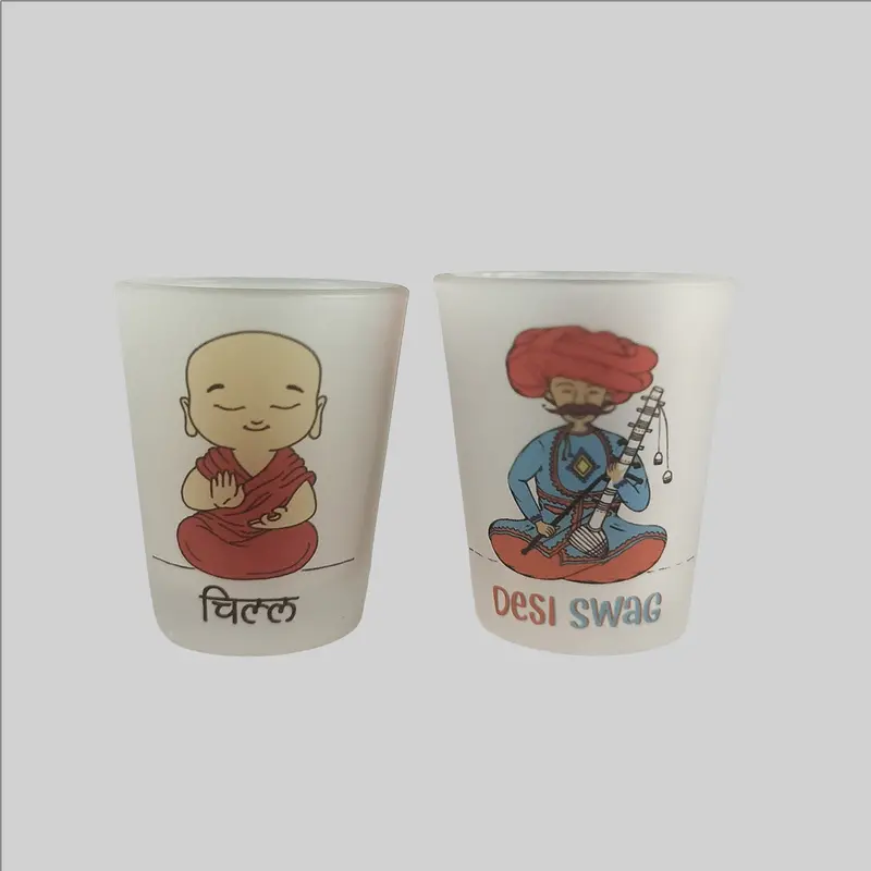 Swag & Chill Frosted Shot Glasses (Set Of 2) 1