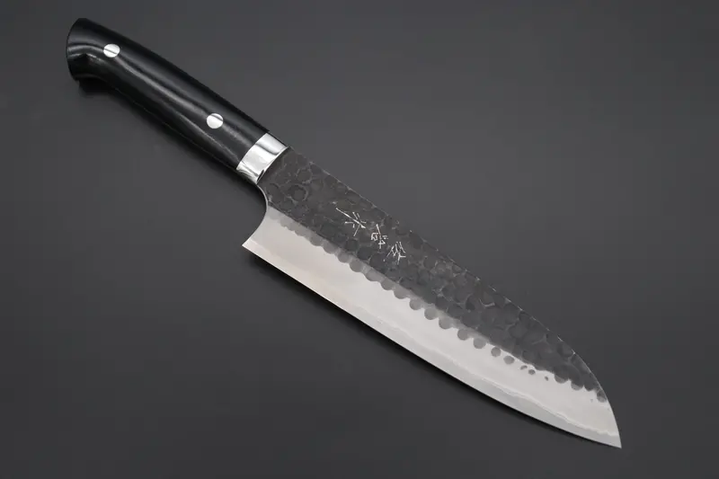 Takeshi Saji Aogami Super Custom Series Santoku 180Mm (7 Inch, Linen Micarta Handle) 1