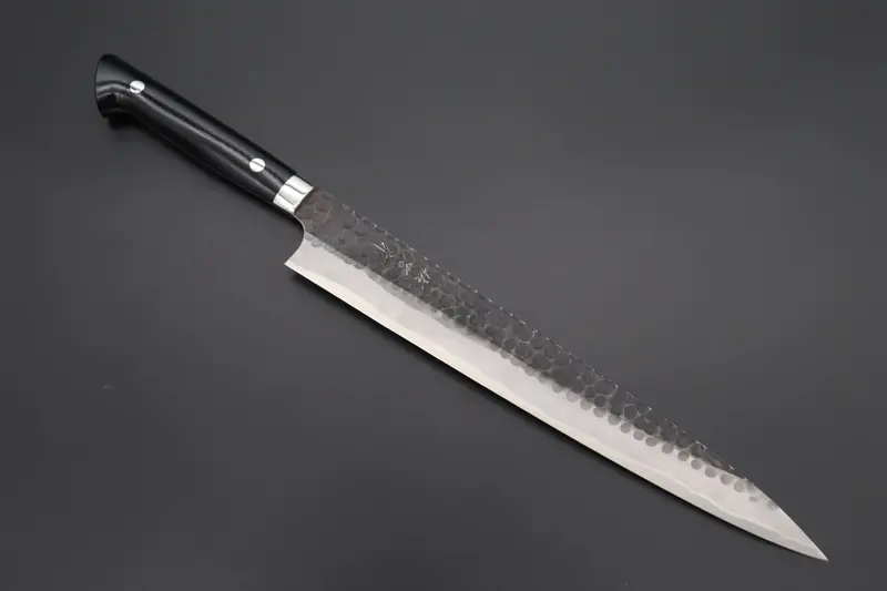 Takeshi Saji Aogami Super Custom Series Sujihiki (240Mm & 270Mm, 2 Sizes, Linen Micarta Handle) 1