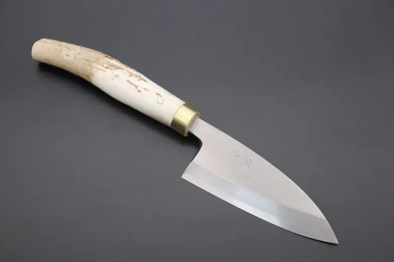 Takeshi Saji Gingami No.3 Wa Bocho Series Ajikiri 105Mm (4.1Inch, Stag Handle) 1